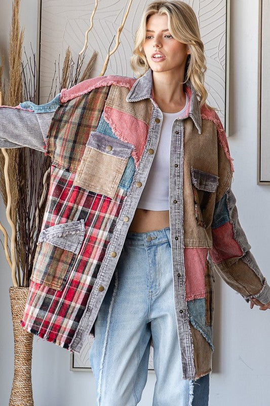 CORDUROY PATCHWORK JACKET