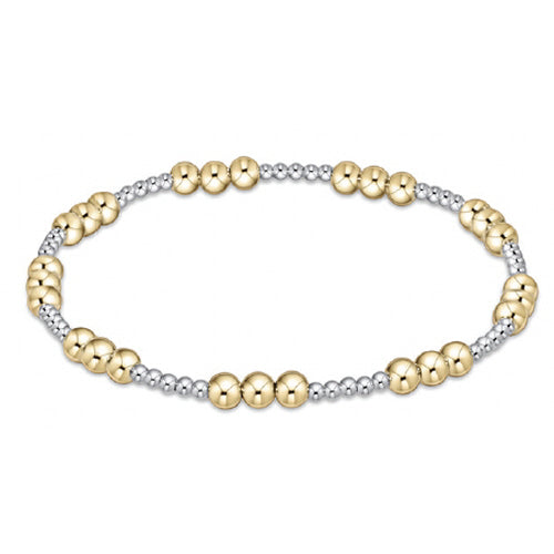 Classic Joy Pattern Bracelet Mixed Metal